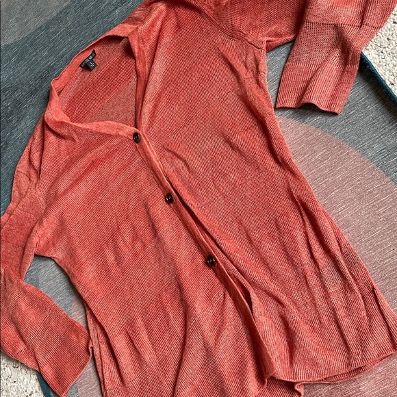 Lafayette 148 New York Organic Hemp Cardigan - Picture 11 of 14